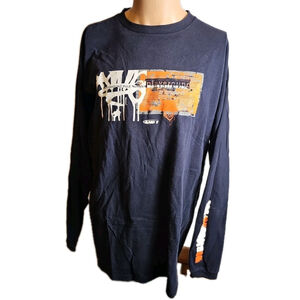 VTG 90's Y2K AND1 Basketball Long Sleeve Shirt Sz L Made In USA No Blood No Foul